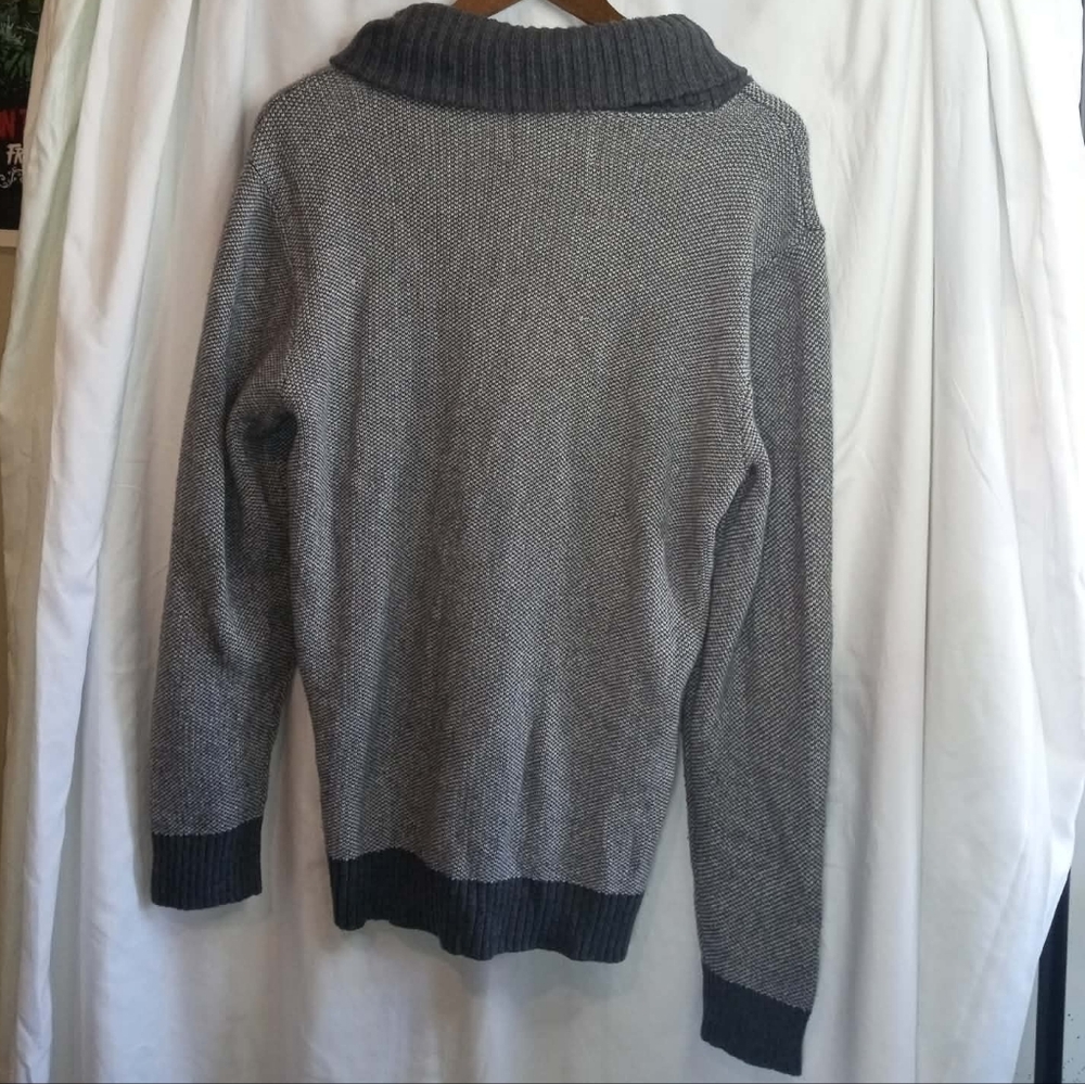 urban pipeline Gray Shawl Collar Button-Up Cardigan - Picture 2 of 4